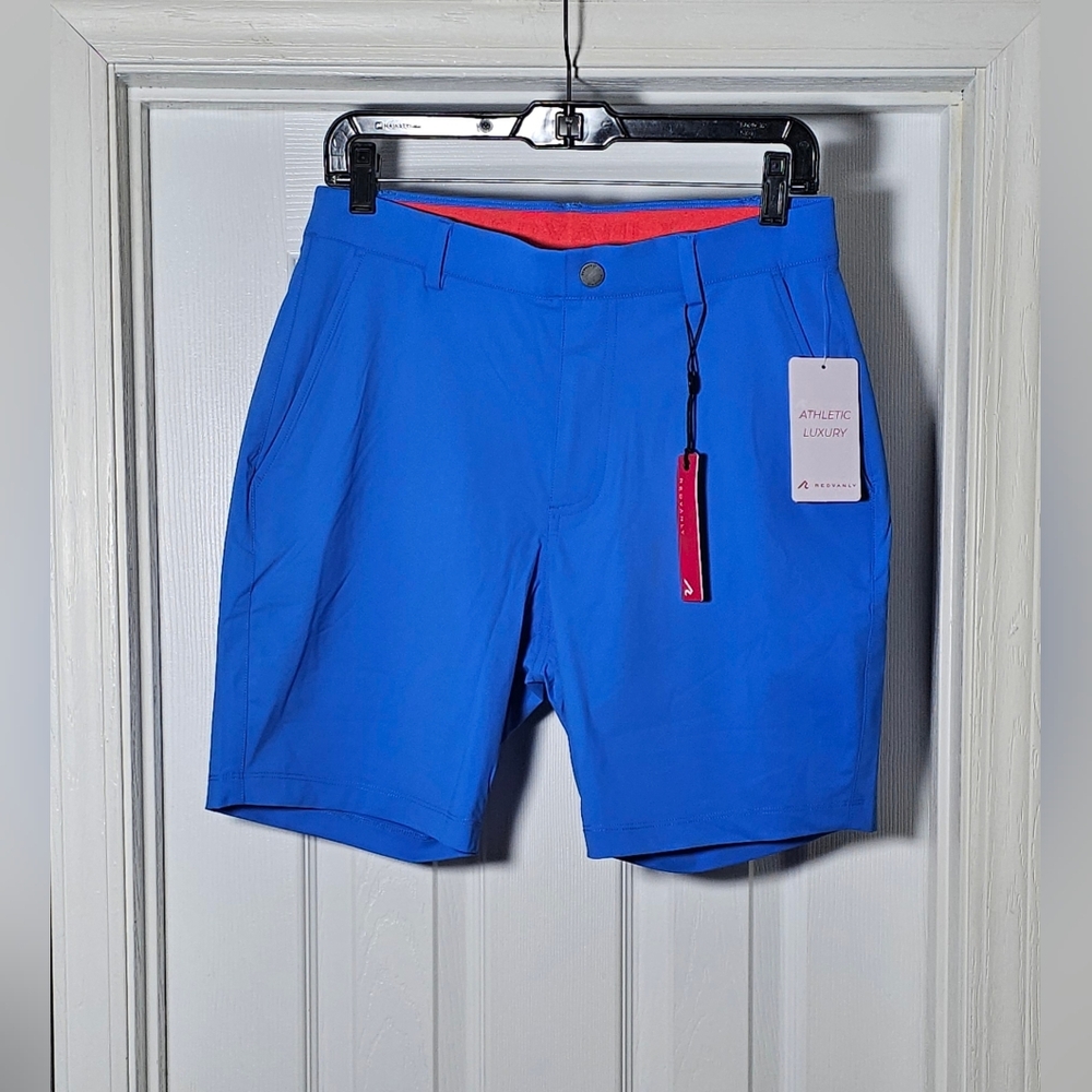 Redvanly Hanover Shorts 7.5" Inseam Size Small Marine Performance Golf Pockets